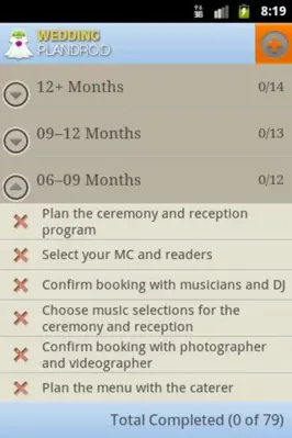 Wedding Plandroid android App screenshot 0